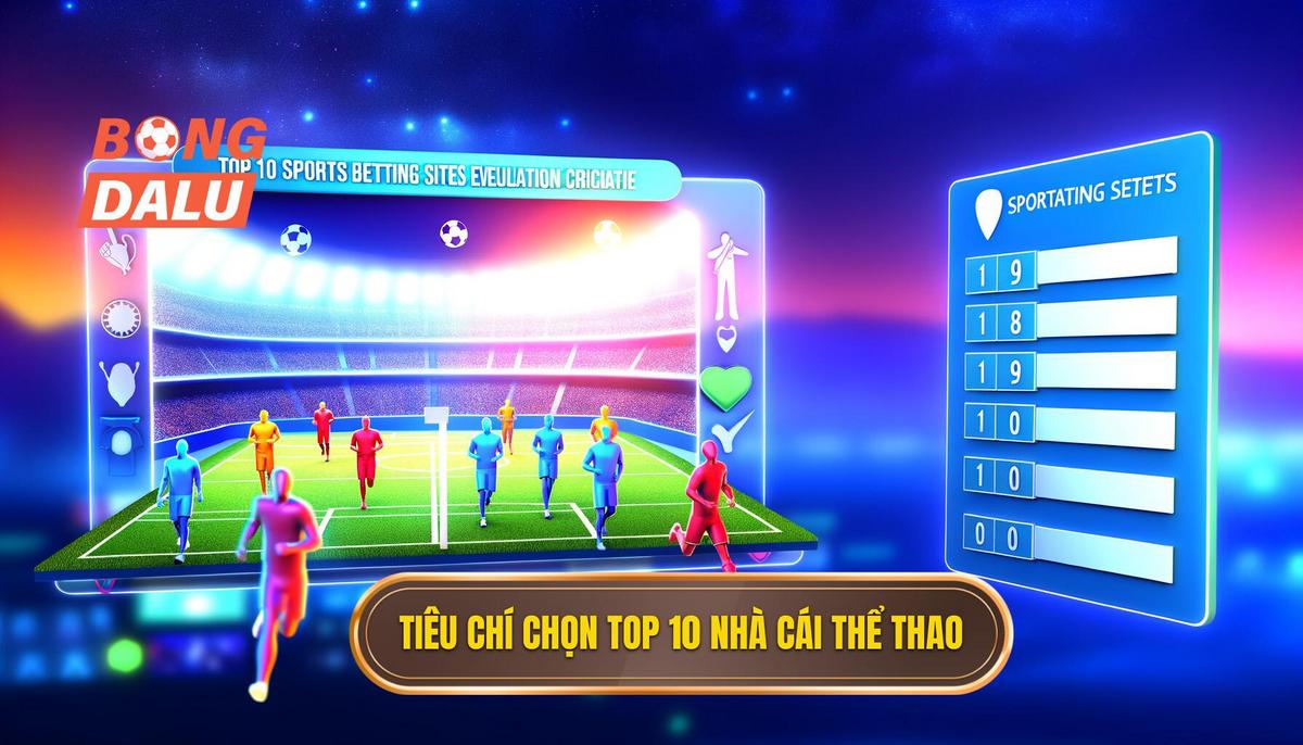Tiêu chí đánh giá Top 10 nhà cái thể thao