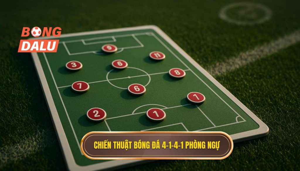 Chiến thuật bóng đá 4-1-4-1 phòng ngự
