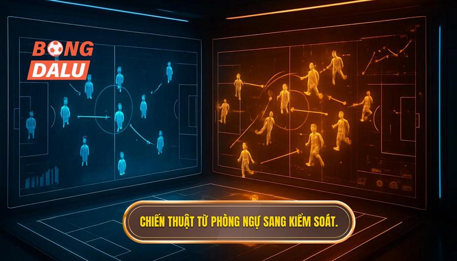 2. Chiến thuật từ phòng ngự sang kiểm soát.